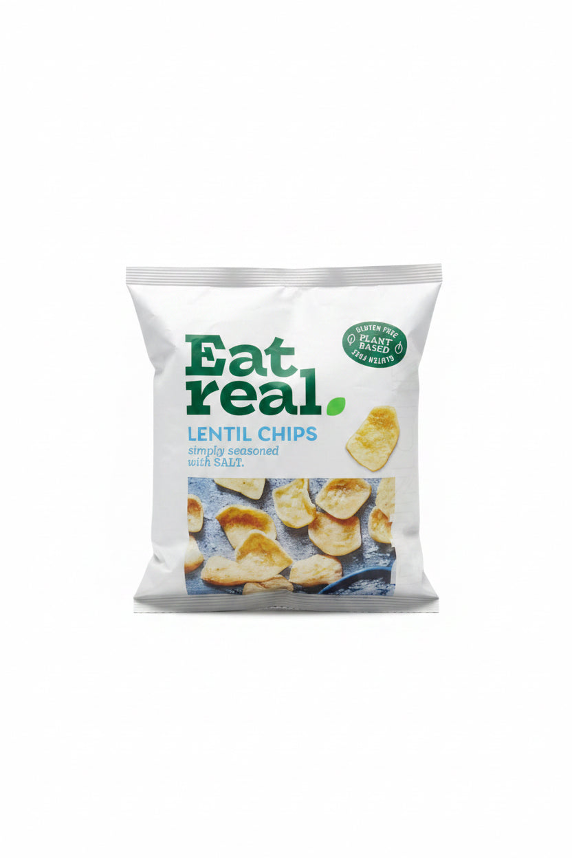 Chips aux Lentilles Sel de Mer Sans Gluten Eat Real 40G