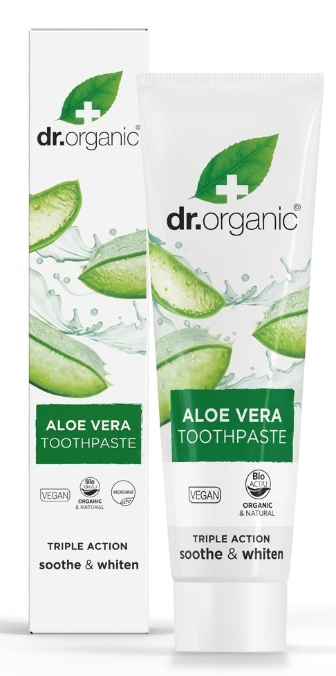 Dentifrice à l’Aloe Vera Dr Organic 100 ml