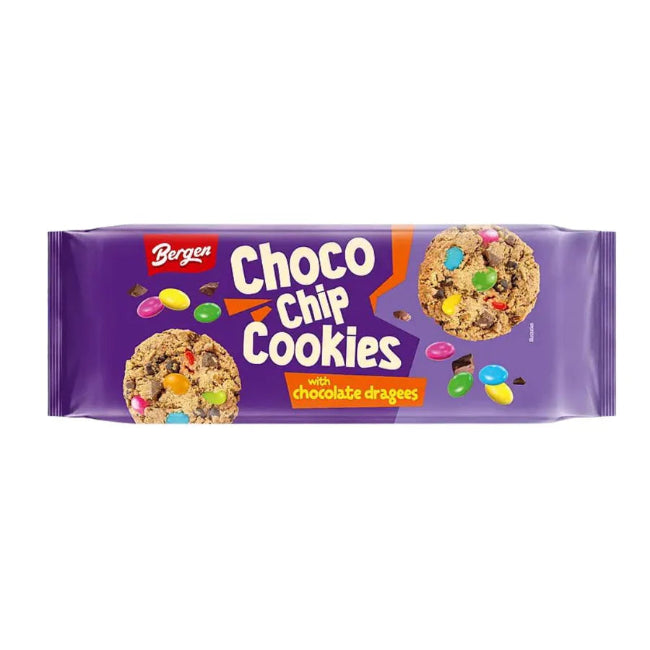 Cookies Gourmands aux Pépites et Dragées de Chocolat Bergen 85g