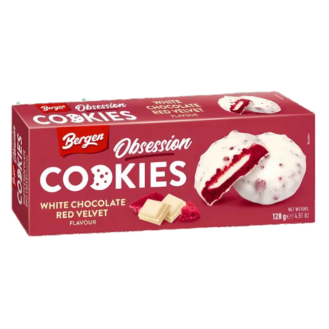 Soft Cocoa and Vanilla Red Velvet Cookies Bergen 128g