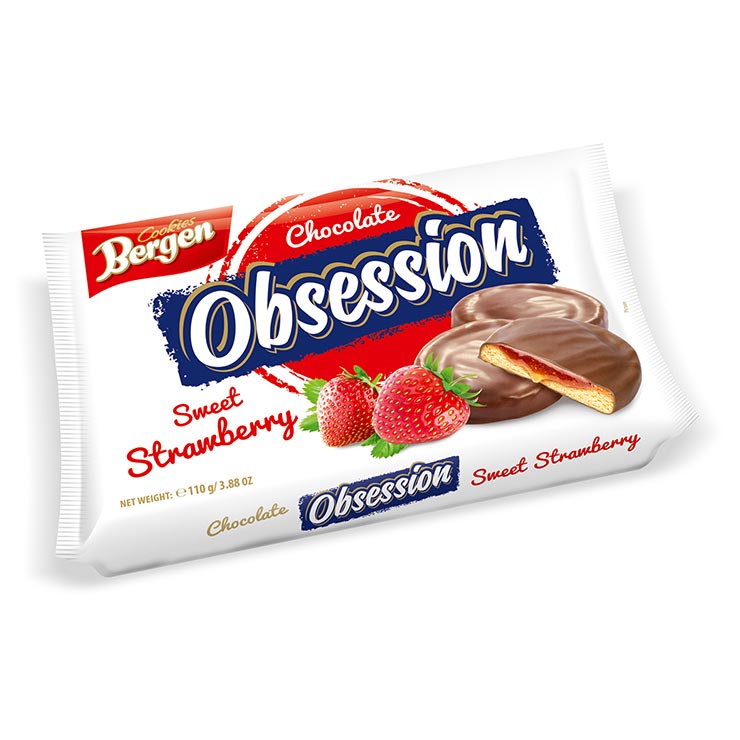 Bergen Gourmet Strawberry Cookies 110g