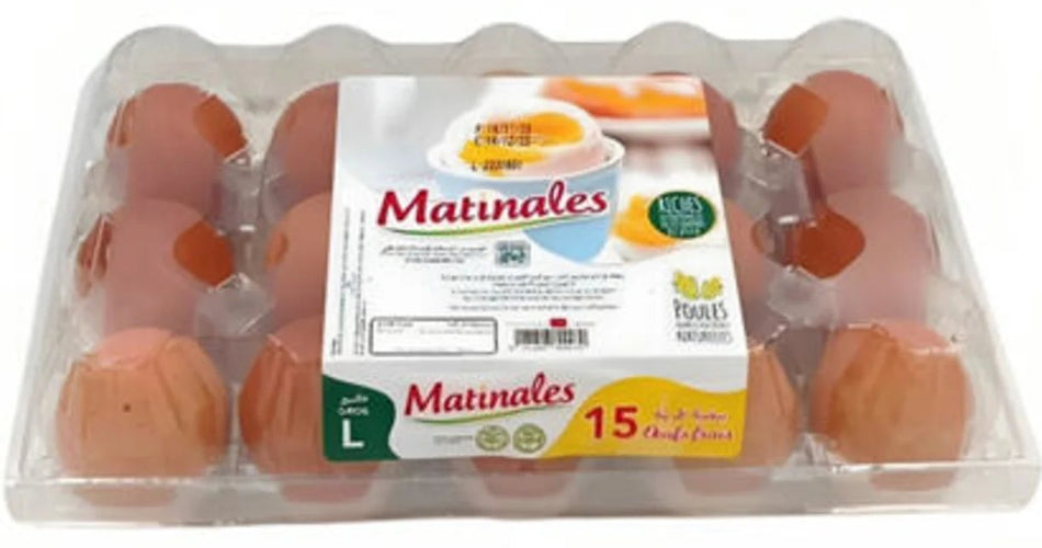 Boîte d'Oeufs 15 unités Matinales