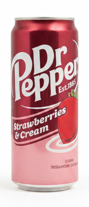 Dr Pepper Strawberries & Cream Fizzy Drink 330ml