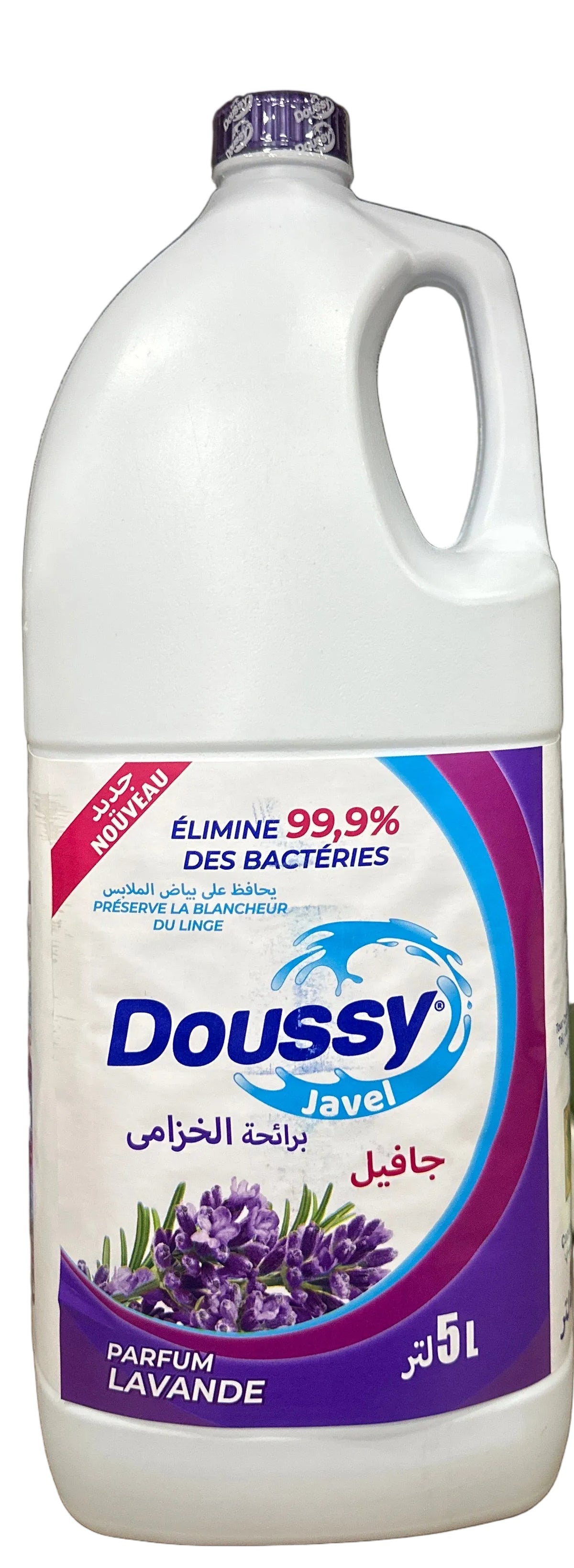 Doussy 5L Lavender Bleach Multi-Purpose Disinfectant for White Laundry and Surfaces