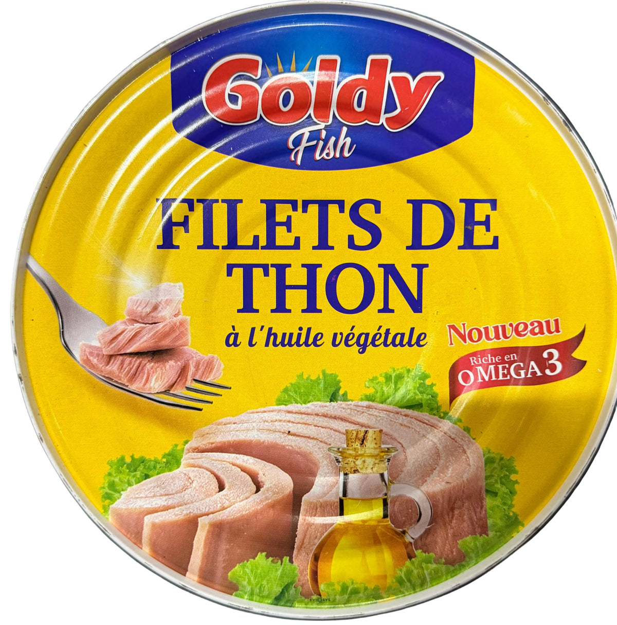 Goldy tuna fillet in vegetable oil 1.7KG