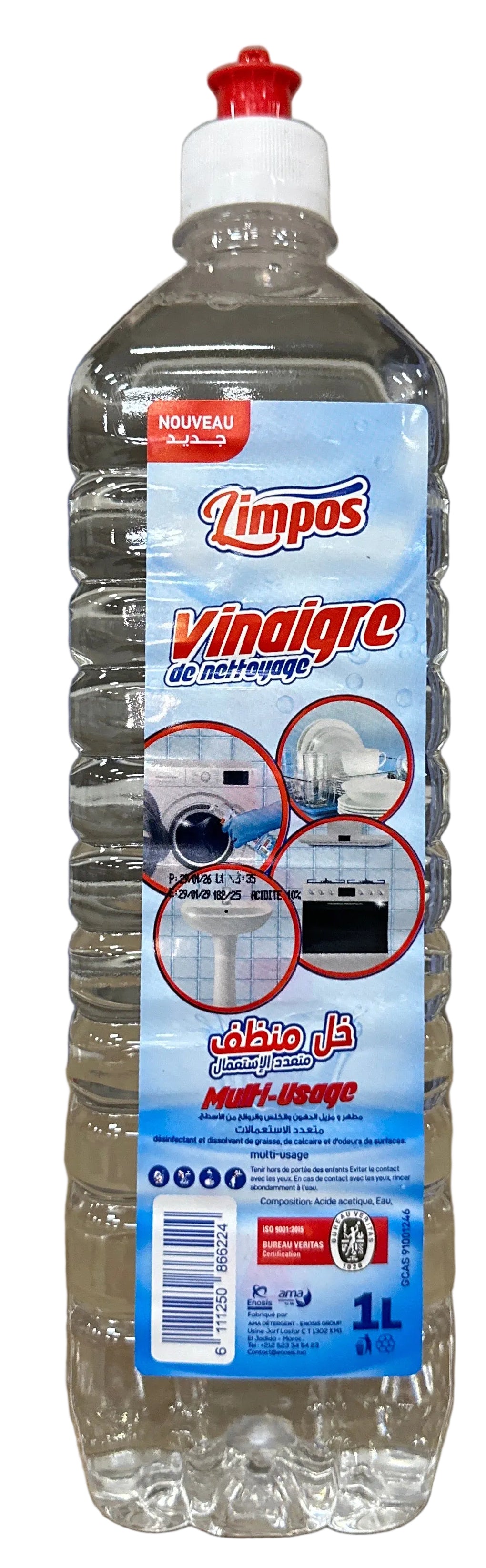 Limpos Household Vinegar 1L
