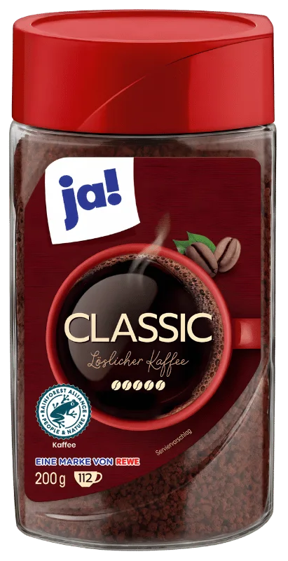 Café Soluble Classique Équilibré Ja! 200g