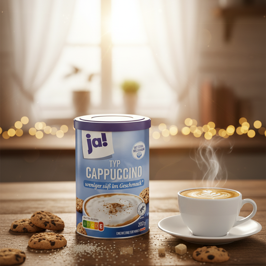 Cappuccino Instantané Moins de Sucre Ja! 200g