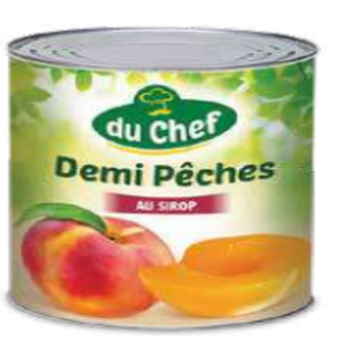 Demi - Pêche  au Sirop Du Chef 820 g