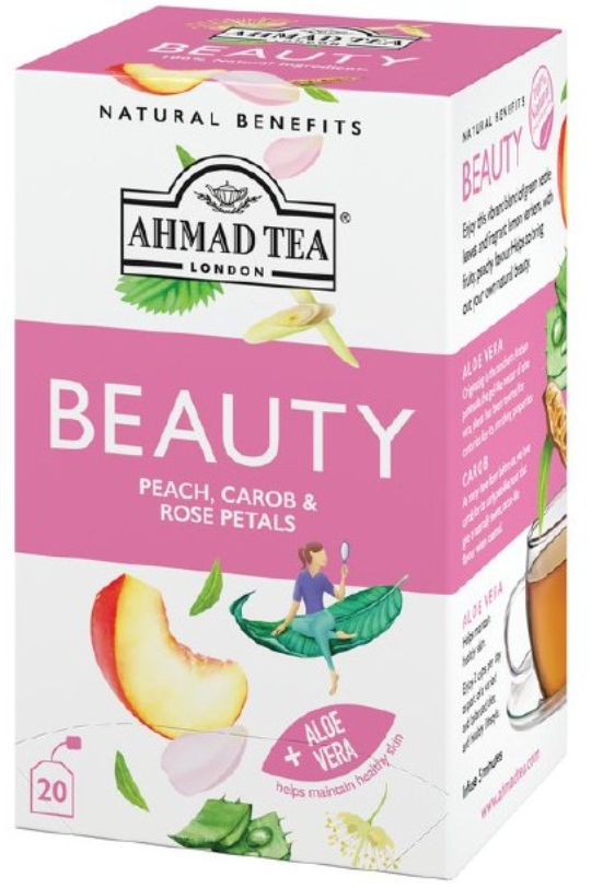 Beauty Peach, Carob and Rose Petals Ahmad Tea 20 Bags 40 g