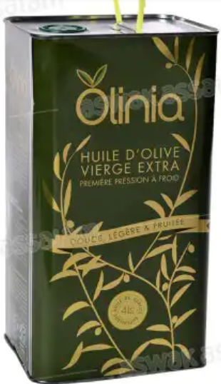 Huile d'olive extra vierge OLINIA 4L
