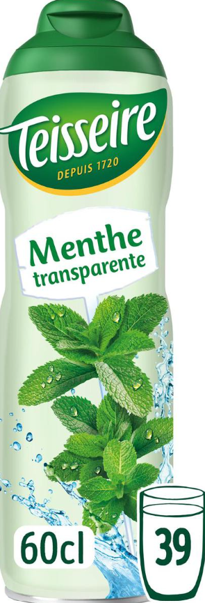 Green Mint Syrup 0% Teisseire Sugar 600ml