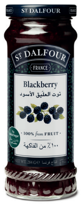 St Dalfour Sugar-Free Wild Blackberry Jam 284g