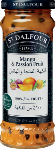Mango & passion fruit jam ss 284G