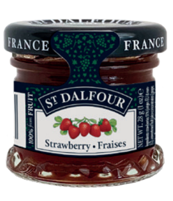 Sugar-free strawberry jam, mini jar, St Dalfour 28g