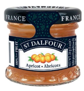 Sugar-free apricot jam, mini jar, St Dalfour, 28g