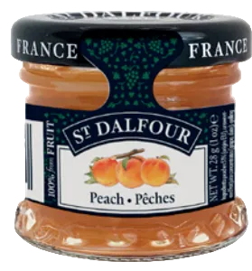 Confiture peches d'or sans sucre mini pot St Dalfour 28G