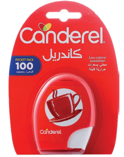 Sucre briquet 100 comprimes Canderel 8.5G
