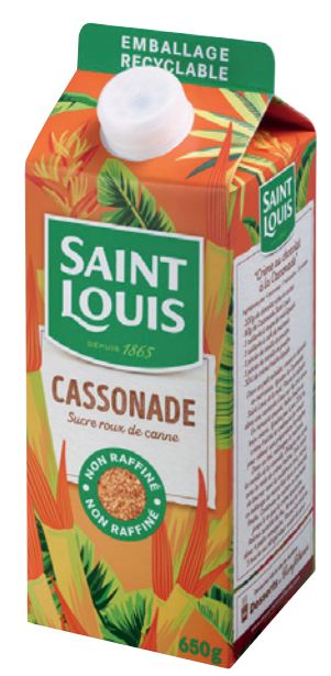 Saint Louis brown cane sugar with pouring spout, 650g