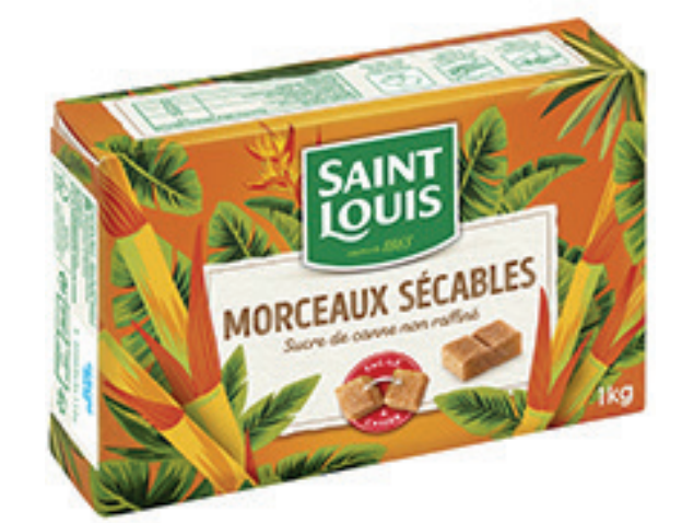 Saint Louis 1KG Brown Cane Sugar Cubes
