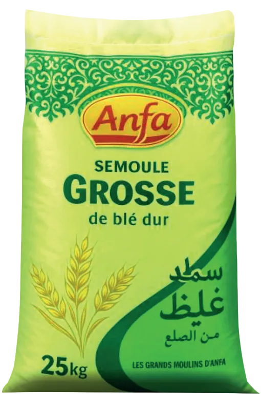 Farine semoule grosse de blé dur en polypropylène Anfa 25KG