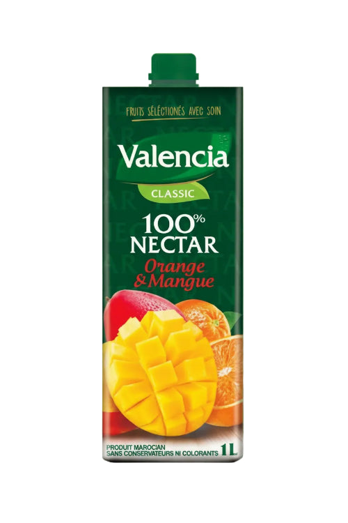 Juice 100% Orange Mango Nectar Valencia 1L