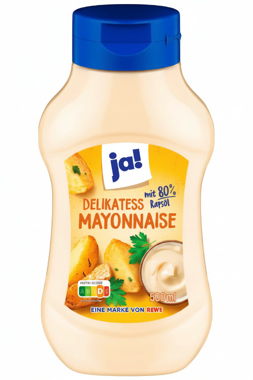 Mayonnaise 80% with rapeseed oil JA! 500ml