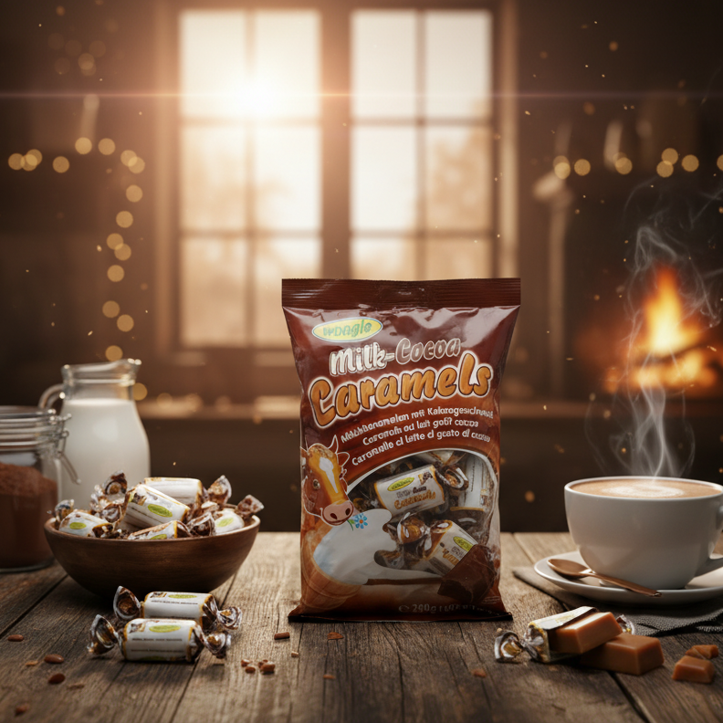 Caramels au lait cacao woogie 250g