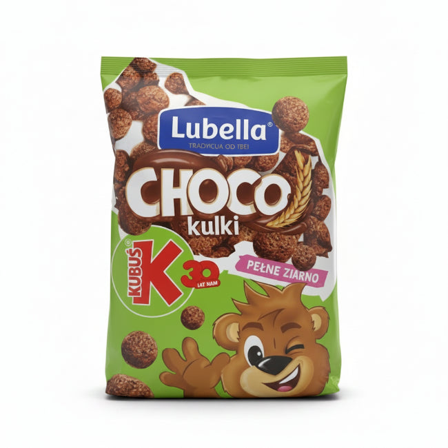 Crunchy Chocolate Cereal Kulki Choco Balls Lubella 500g