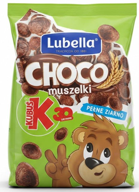 Chocolate Shell Cereal Choco Muszelki Lubella 500G