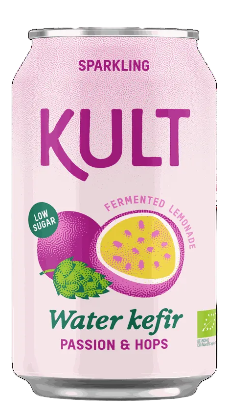 Boisson Kéfir aux Fruits de la Passion et au Houblon KULT 330Ml