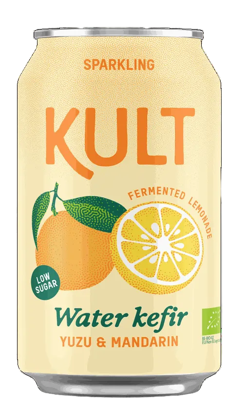 Boisson Kéfir au Yuzu et à la Mandarine KULT 330Ml