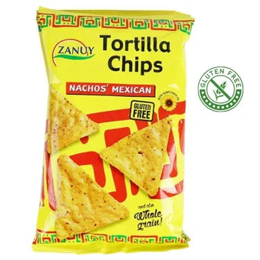 Chips de Tortilla de Maíz Nachos' Mexicanos Sin Gluten Zanuy 200 g
