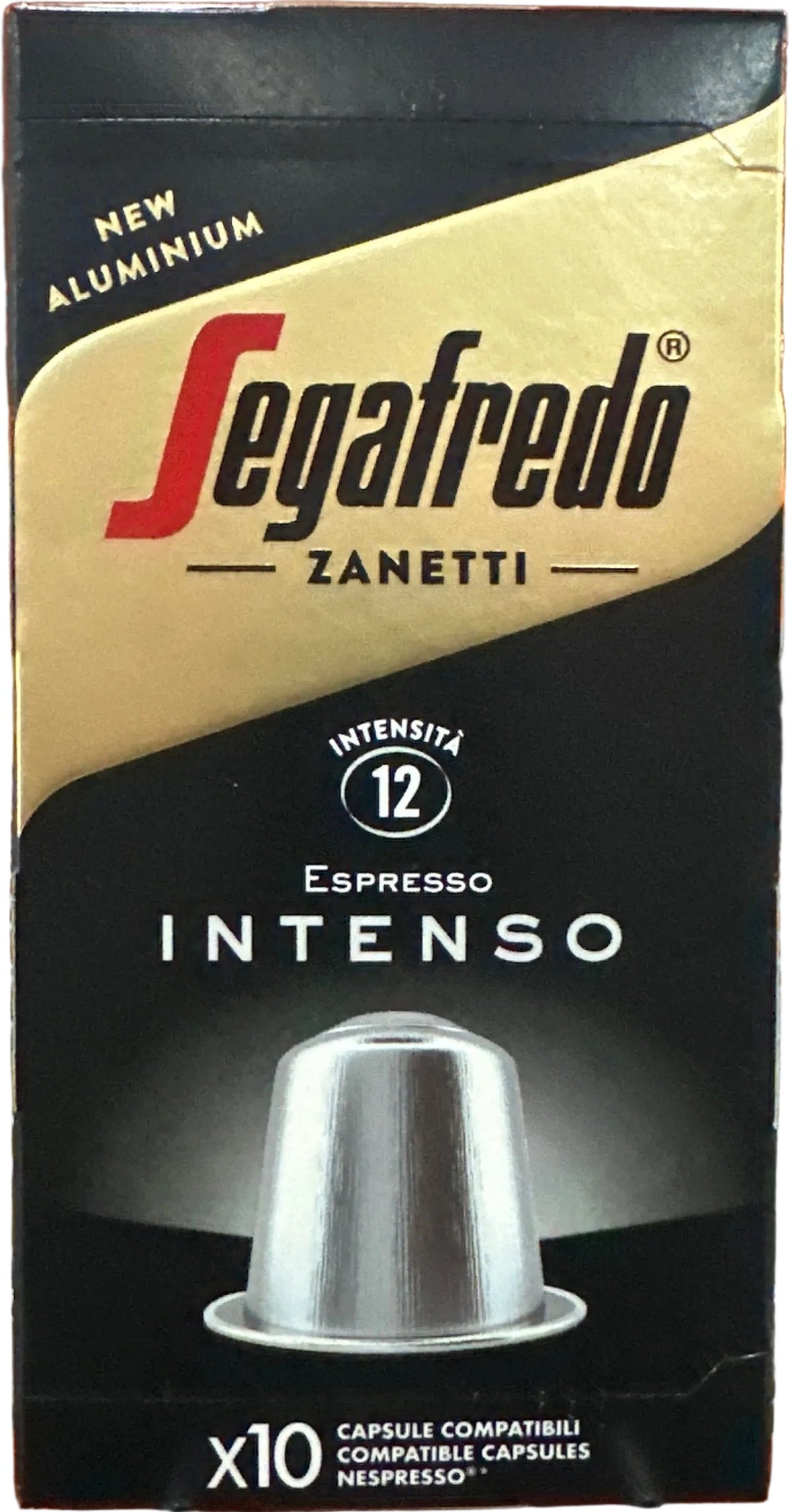 10 Coffee Capsules Nespresso Machine Compatible aluminum espresso Intenso intensity 12 Segafredo