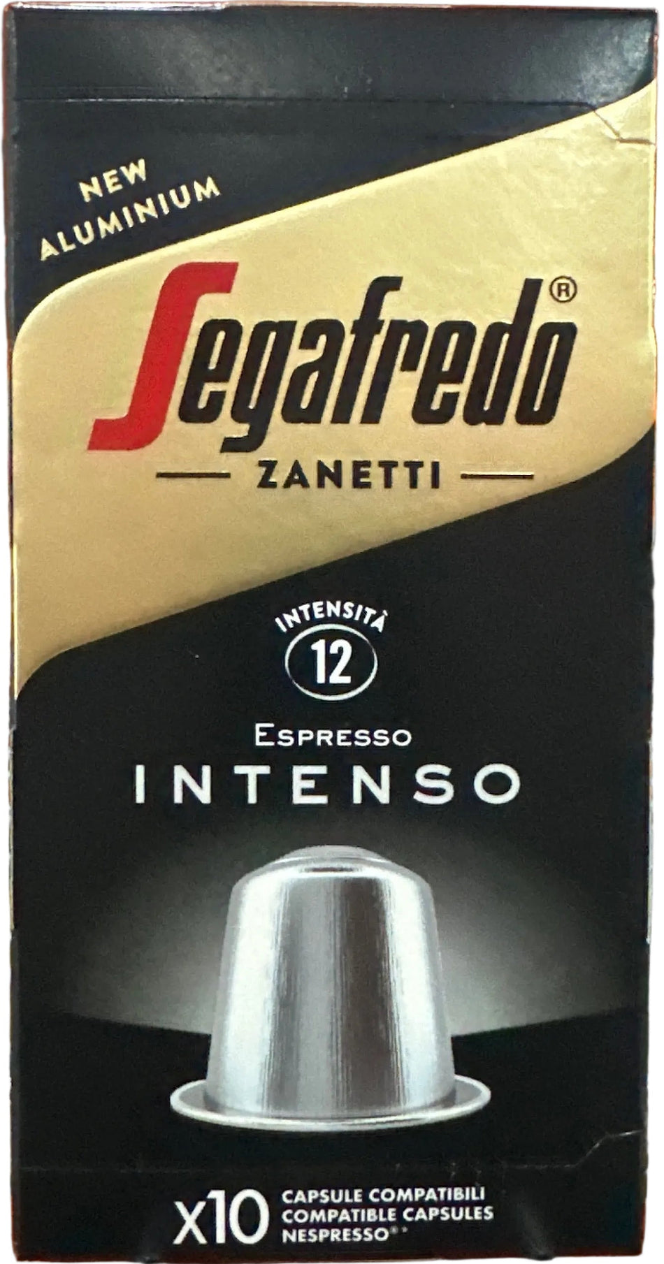 10 capsules Café Compatible Machine Nespresso aluminum espresso Intenso intensité 12 Segafredo