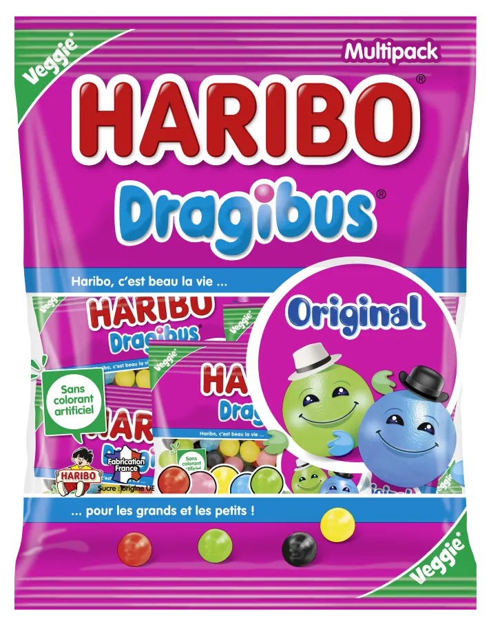 Haribo Dragibus Pocket Vegan Candy 80g