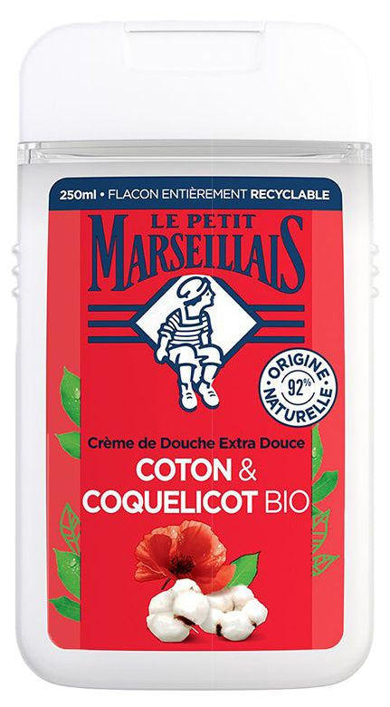 Le Petit Marseillais Cotton Milk & Poppy Shower Gel 250ml