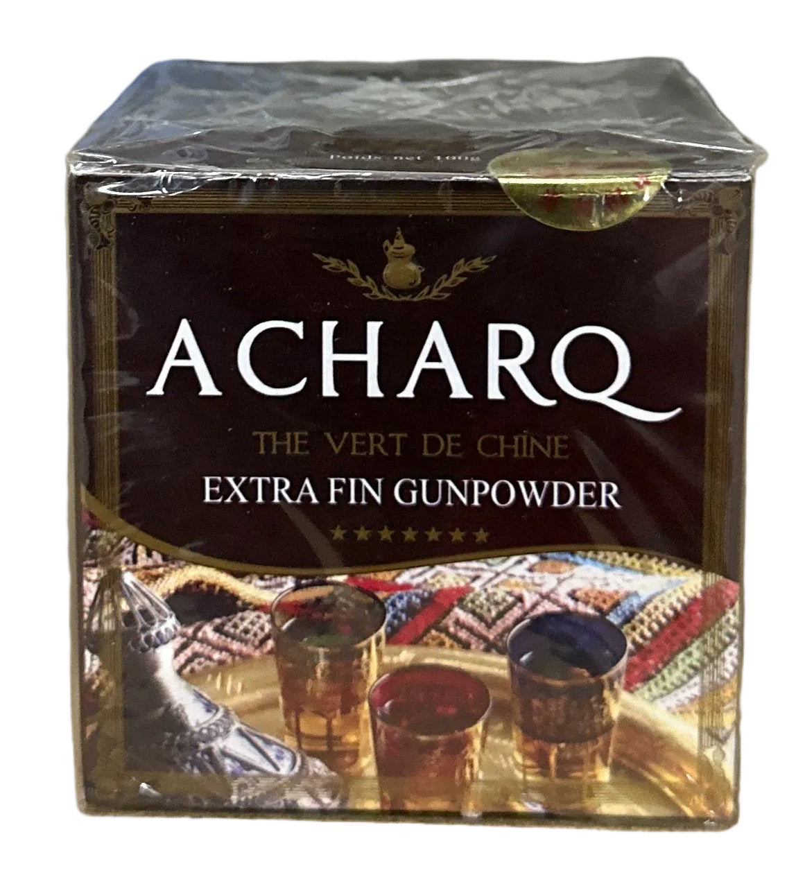 Extra Fine Chinese Green Tea Gunpowder 7★ Acharq 100G