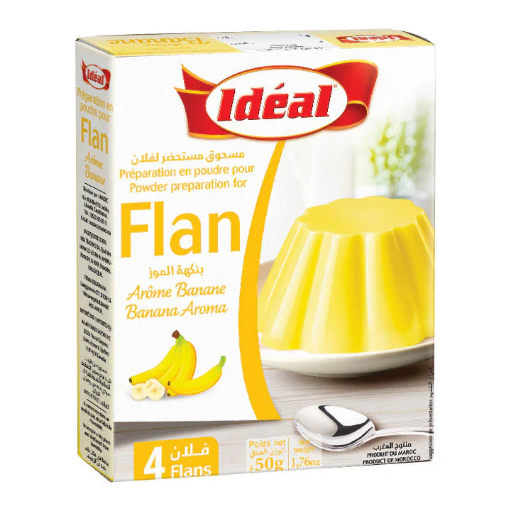4 Ideal Banana Flans 50g