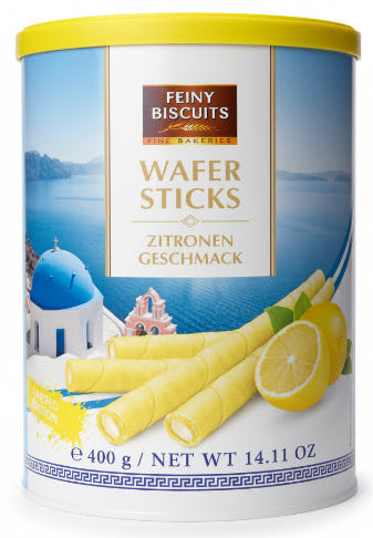 Biscuits Croustillants au Citron Gaufrettes Roulées au Citron Feiny Biscuits 400G