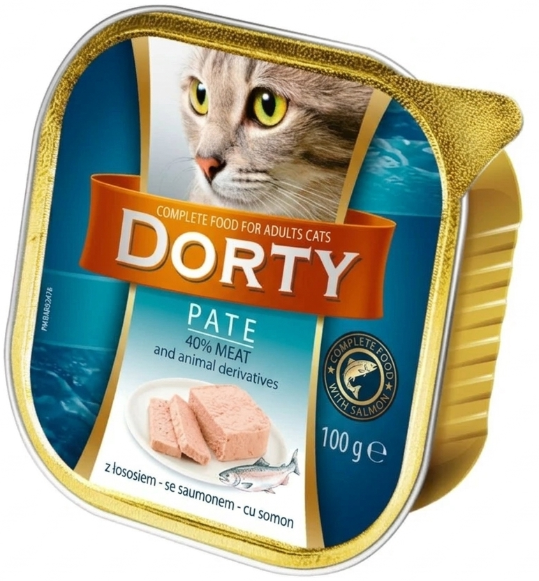 Dorty Cat Pâté with Fish, 100g tray