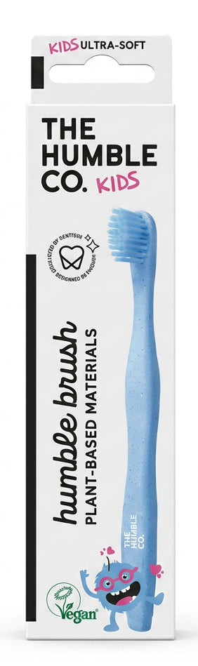 Brosse à Dents pour Enfants Bleue à Base de Plantes The Humble Co.
