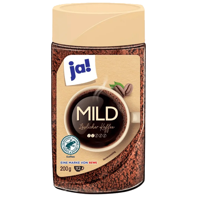 Café Soluble Doux et Léger Ja! 200g