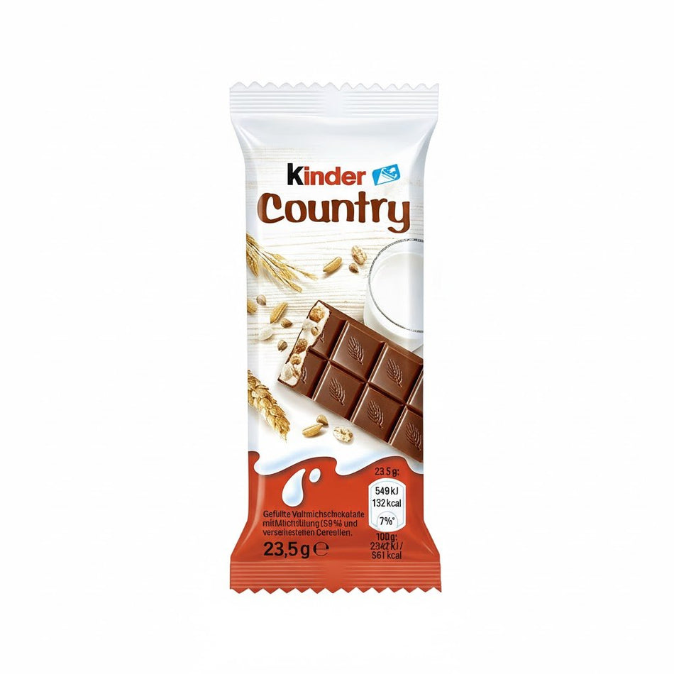 Barre chocolatée individuelle Kinder Country 23,50g