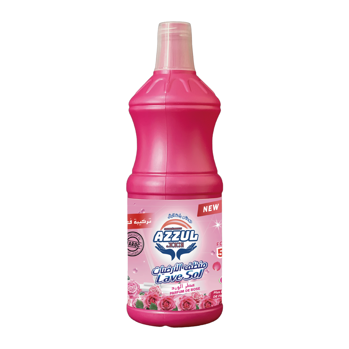 Rose-scented floor cleaner 1L AZZUL