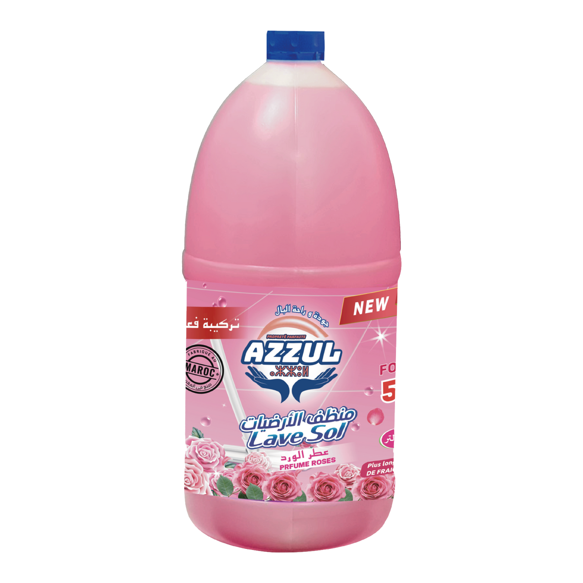 Rose-scented floor cleaner 5L AZZUL