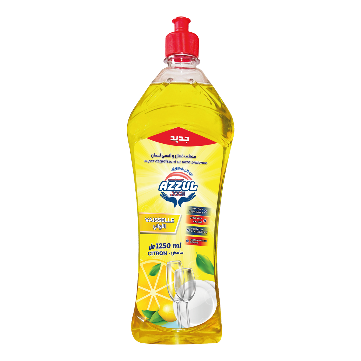 Lemon dishwashing liquid 1.250 L AZZUL