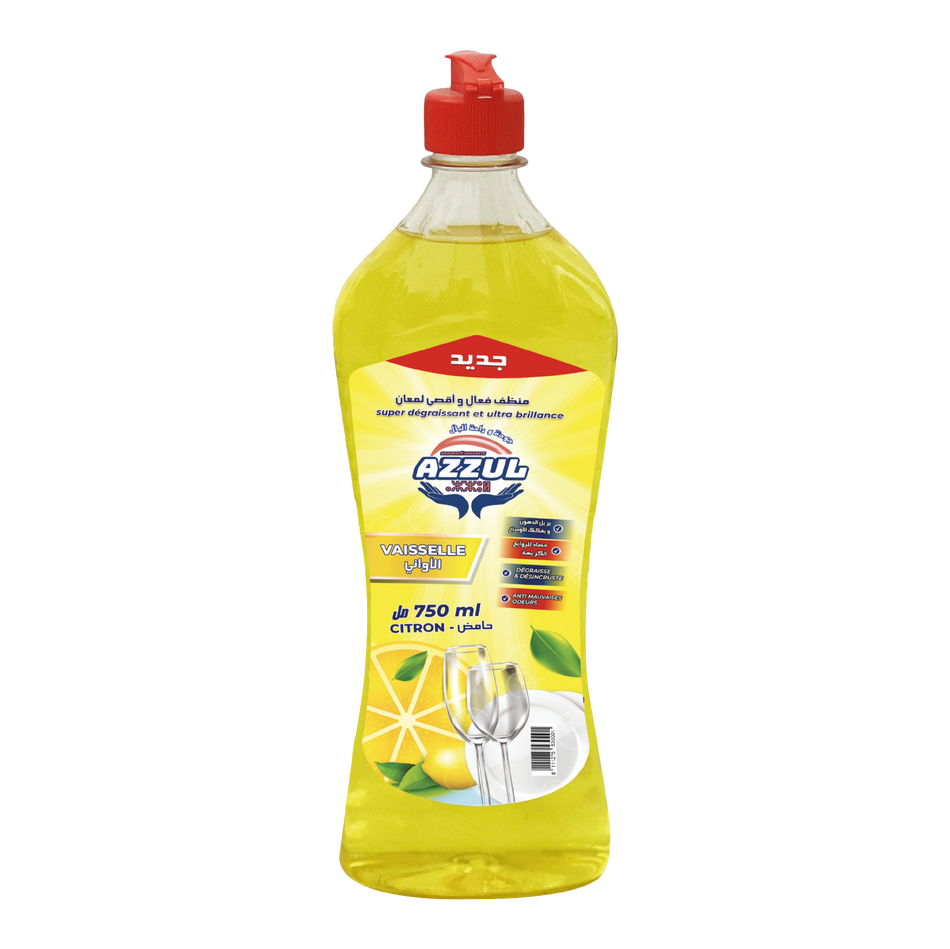 Liquide vaisselle citron 750 ML AZZUL