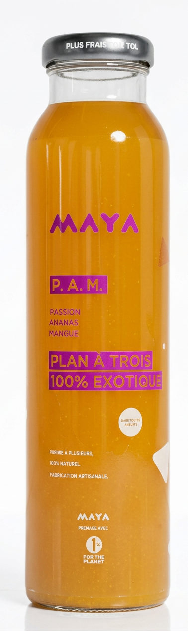 Jus de Fruits Exotiques Passion, Ananas et Mangue MAYA 310Ml