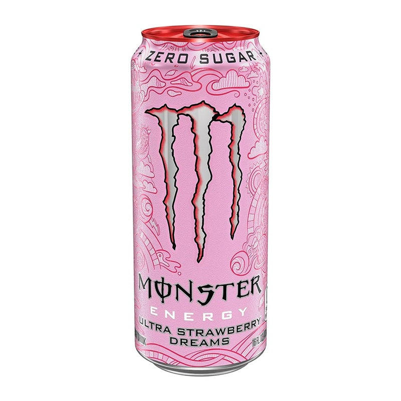Sugar-free energy drink Ultra Strawberry Dreams Monster 500 ml